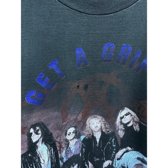 Vintage 1994 Aerosmith Get A Grip Concert World Tour Giant Tultex XL Band Shirt - Picture 3 of 6